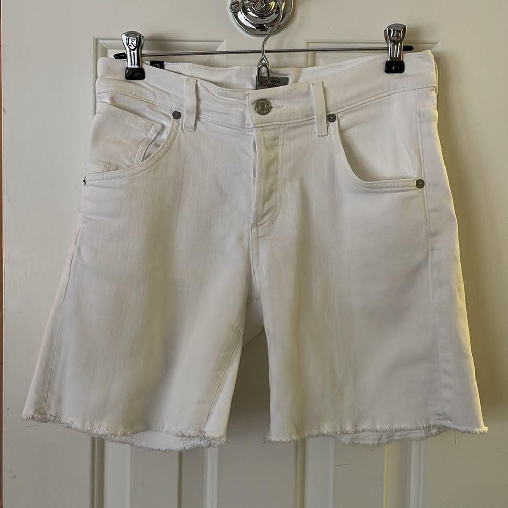 CITIZENS OF HUMANITY White Jean Shorts Size 25